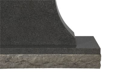 Princeton Upright Headstone polished all sides with 48" Base - Image 4