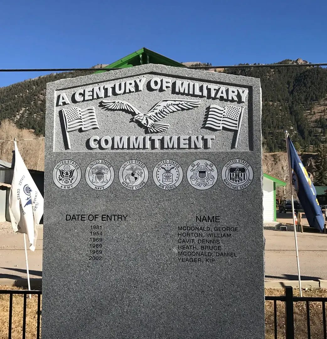 A century of military commitment veteran monument memorial